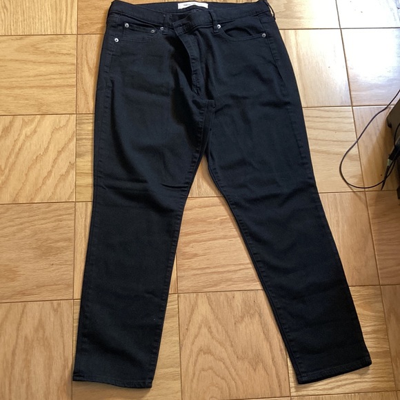 Gap 1969 Black 33S Real Straight Jeans - Picture 6 of 9